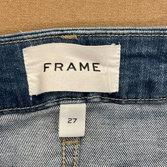 Frame Denim Le Crop Mini Boot With Side Slits Morongo Wash Size 27 - Picture 8 of 14